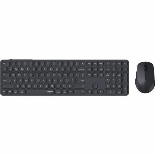 Keyboard and Mouse Rapoo 9810M Grey AZERTY - Електроника Периферни и резервни части<<<Компютри|