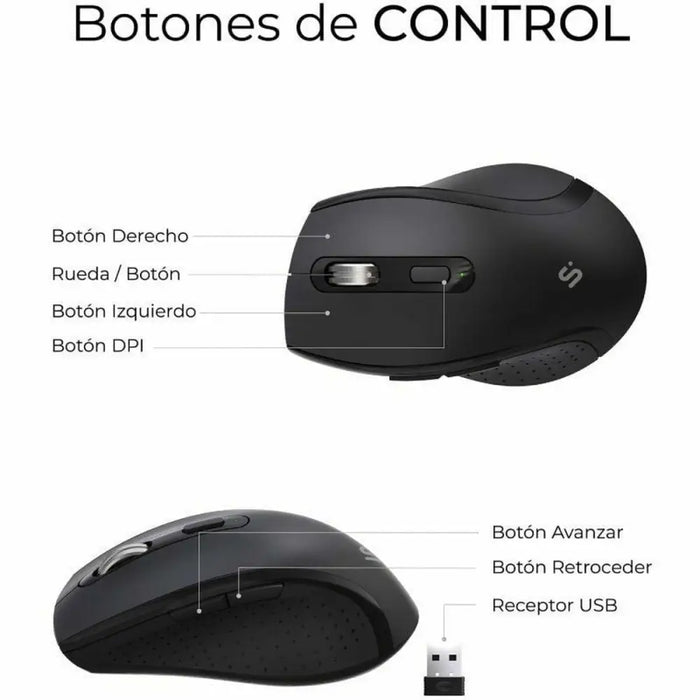Keyboard and Mouse Subblim SUBKBC-DCOPW2 Black - Електроника Периферни и резервни части<<<Компютри|