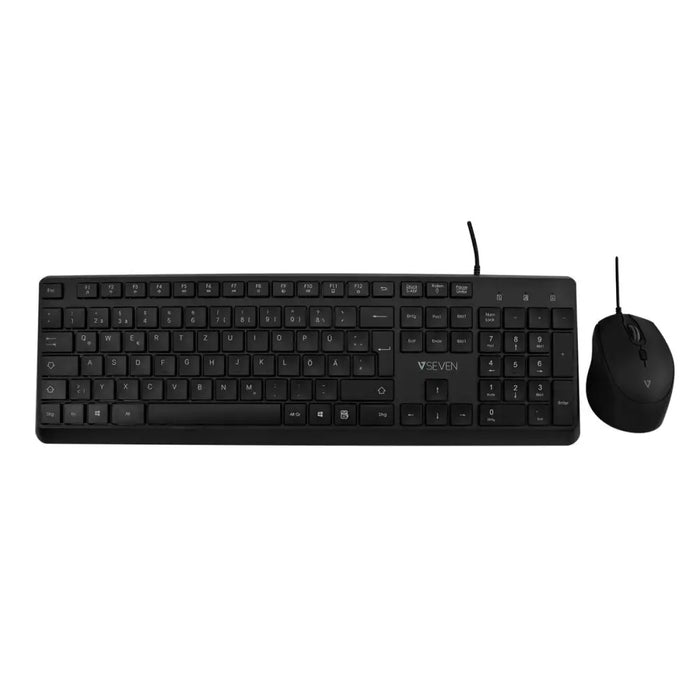 Keyboard and Mouse V7 CKU350ES Black Spanish Qwerty - Електроника Периферни и резервни части<<<Компютри|
