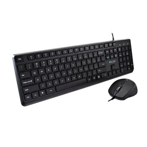 Keyboard and Mouse V7 CKU350US Black Qwerty US - Клавиатури<<<Електроника Периферни и резервни части<<<Компютри|