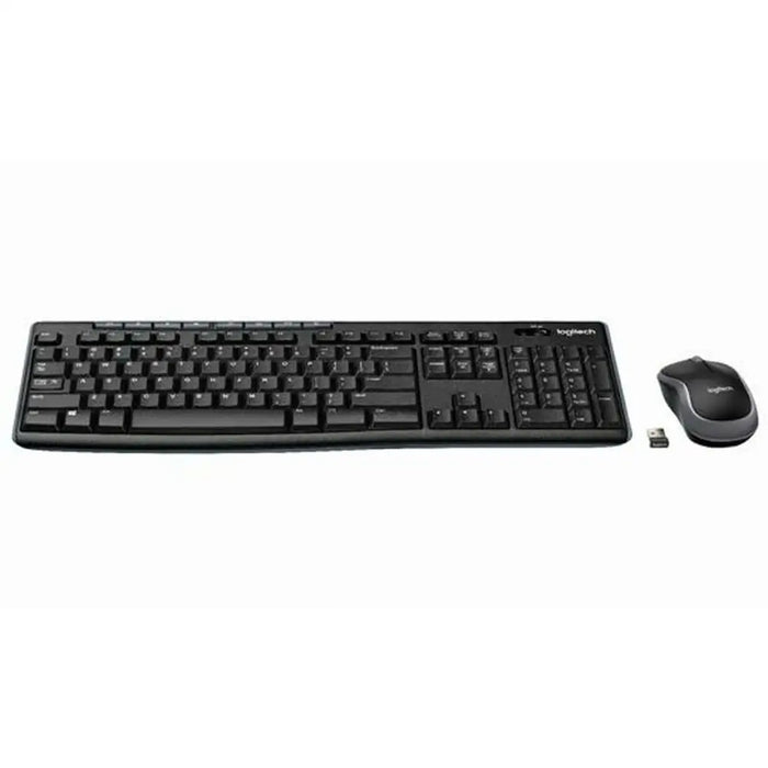 Keyboard and Wireless Mouse Logitech DESKTOP MK270 Black Spanish Qwerty (6 Units) - Клавиатури<<<Електроника Периферни