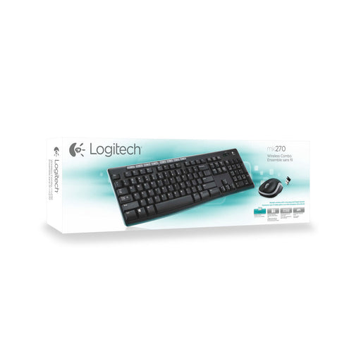 Keyboard and Wireless Mouse Logitech MK270 Azerty French - Електроника Периферни и резервни части<<<Компютри|
