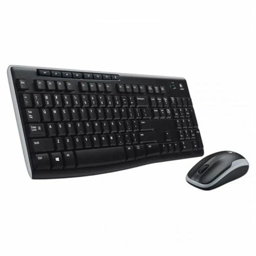 Keyboard and Wireless Mouse Logitech MK270 Black Spanish Spanish Qwerty - Електроника Периферни и резервни
