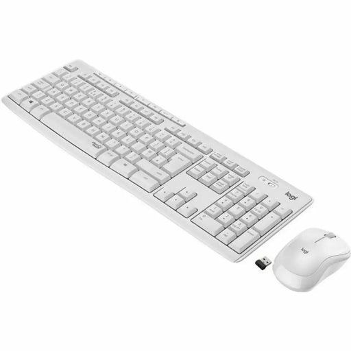 Keyboard and Wireless Mouse Logitech MK295 White French AZERTY - Електроника Периферни и резервни части<<<Компютри|