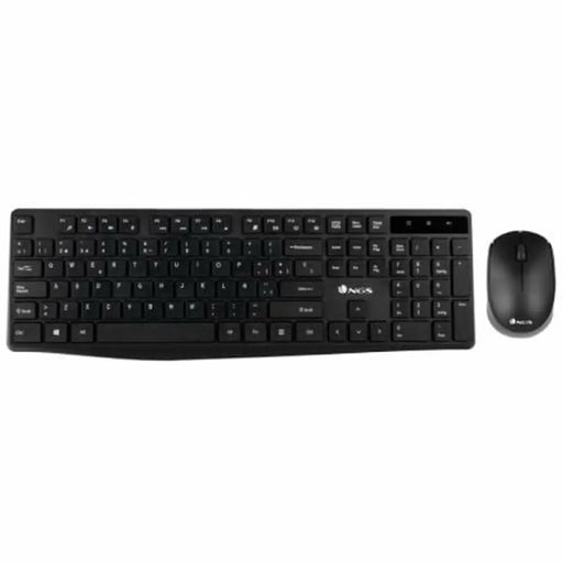 Keyboard and Wireless Mouse NGS NGSWIRELESSSETALLUREKIT Black - Електроника Периферни и резервни части<<<Компютри|