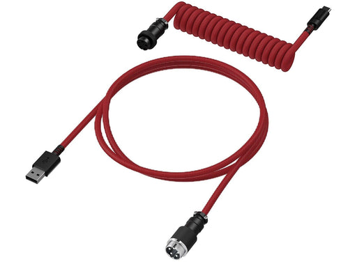Keyboard cable HyperX Coiled Cable USB-C Red-Black - Геймърски аксесоари<<<Геймърска периферия<<<ValiAPI