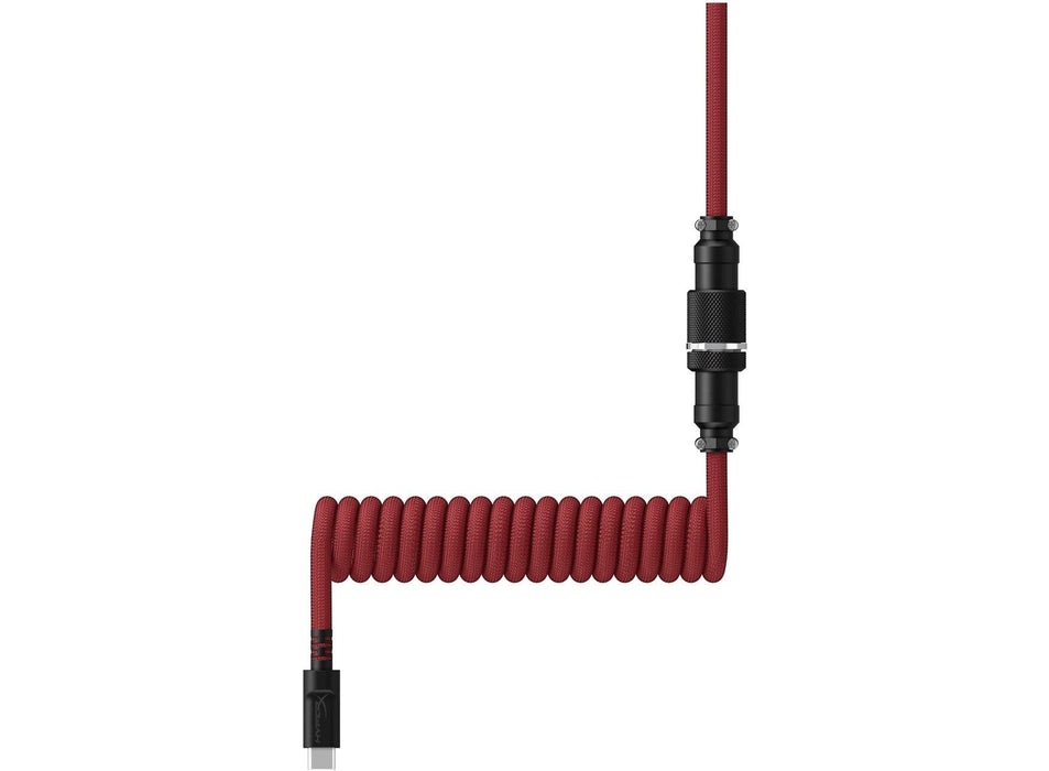 Keyboard cable HyperX Coiled Cable USB-C Red-Black - Геймърски аксесоари<<<Геймърска периферия<<<ValiAPI