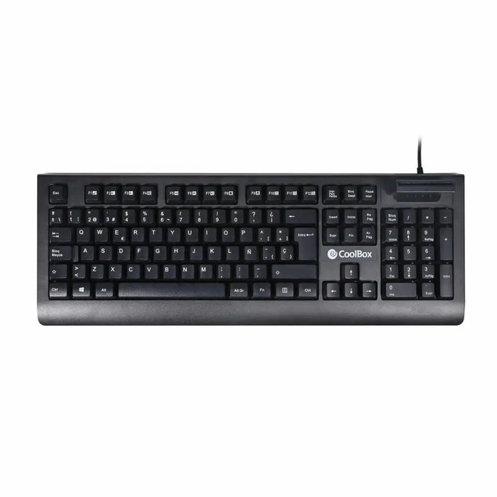 Keyboard CoolBox COO-TEC04DNI Black Spanish Qwerty - Електроника Периферни и резервни части<<<Компютри|