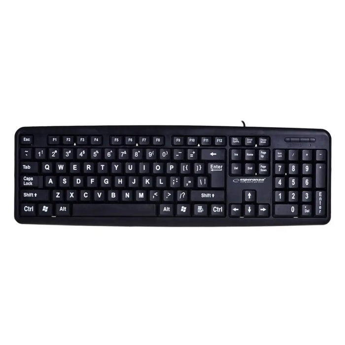 Keyboard Esperanza EK129 Black English QWERTY - Клавиатури<<<Електроника Периферни и резервни части<<<Компютри|