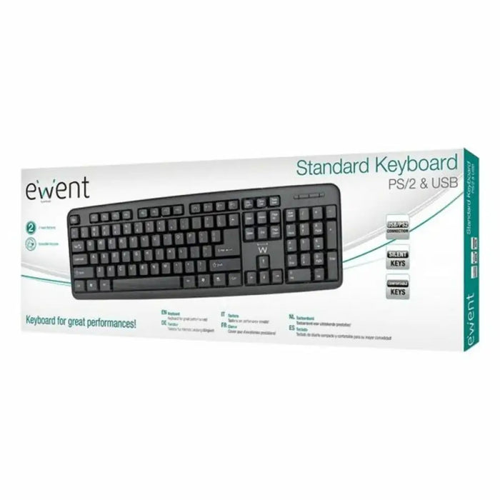Keyboard Ewent EW3109 PS/2 USB Black - Електроника Периферни и резервни части<<<Компютри|