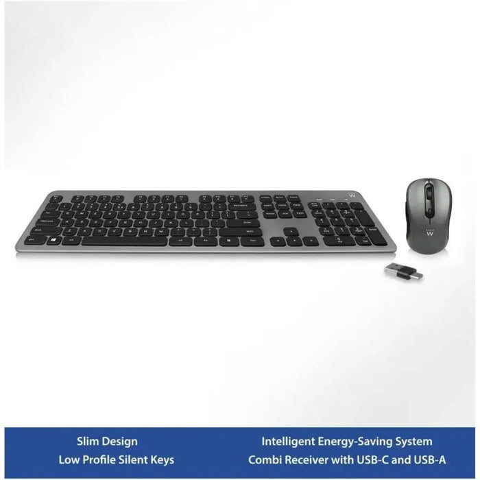 Keyboard Ewent EW3272 Black Spanish Qwerty QWERTY - Клавиатури<<<Електроника Периферни и резервни части<<<Компютри|