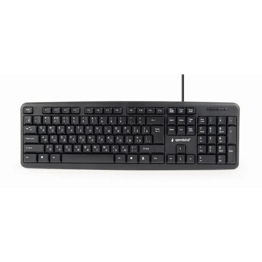 Keyboard GEMBIRD KB-U-103-RU Black Monochrome English Russian QWERTY - KeyboardsPER-KLA<<<Input / Output