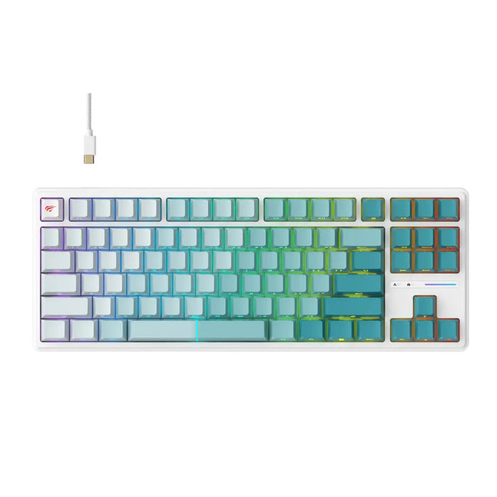 Keyboard Havit KB901Lwg White - Клавиатури<<<Електроника Периферни и резервни части<<<Компютри|