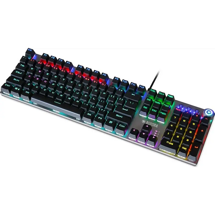 Keyboard Ibox AURORA K-3 Black/Silver Silver QWERTY - KeyboardsGAM-KLA<<<PC GamingGAM<<<ActionPL&&&Електроника