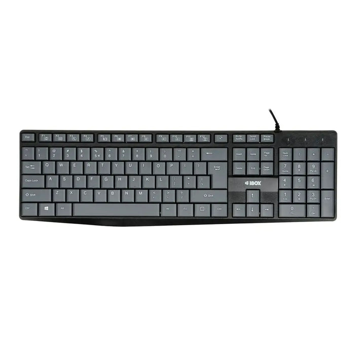 Keyboard Ibox IKC2010G Black Grey - Клавиатури<<<Електроника Периферни и резервни части<<<Компютри|
