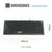 Keyboard iggual Teclado USB compacto TKL Slim TKL-USB negro Black - Електроника Периферни и резервни части<<<Компютри|