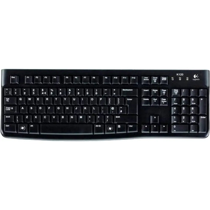 Keyboard Logitech K120 Black Spanish Qwerty (10 Units) - Клавиатури<<<Електроника Периферни и резервни