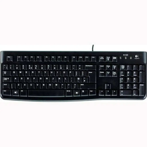 Keyboard Logitech K120 Black Spanish Qwerty (10 Units) - Клавиатури<<<Електроника Периферни и резервни