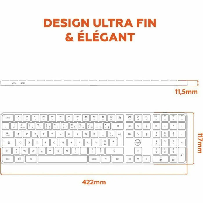Keyboard Mobility Lab KP430W Grey - Електроника Периферни и резервни части<<<Компютри|