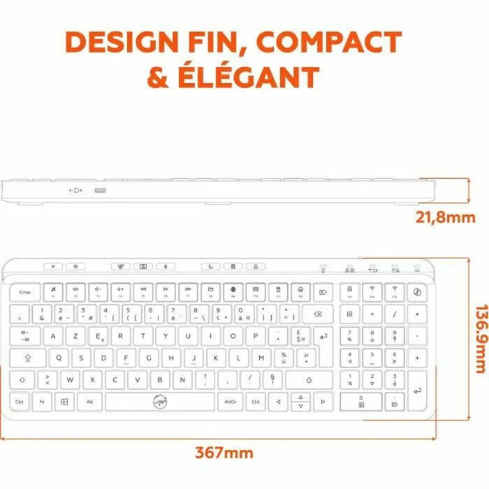 Keyboard Mobility Lab KP450W Compact Black Grey - Клавиатури<<<Електроника Периферни и резервни части<<<Компютри|