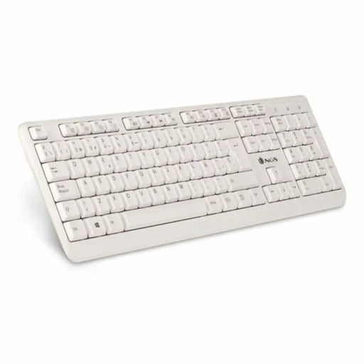 Keyboard NGS NGS-KEYBOARD-0284 White Spanish Qwerty - Електроника Периферни и резервни части<<<Компютри|