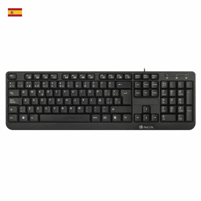 Keyboard NGS NGS-KEYBOARD-0344 Black - Електроника Периферни и резервни части<<<Компютри|