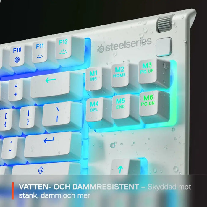Keyboard SteelSeries 64819 White - Клавиатури<<<Електроника Периферни и резервни части<<<Компютри| Електроника<<<BigBuy