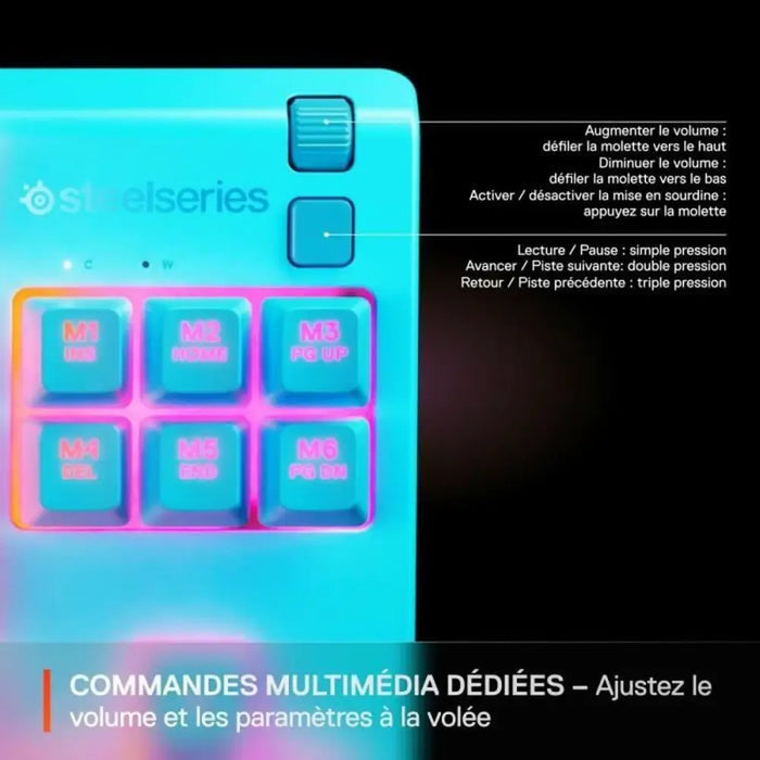 Keyboard SteelSeries Apex 3 TKL Blue - Електроника Периферни и резервни части<<<Компютри|