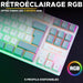 Keyboard The G-Lab KEYZ CAESIUM Grey Azerty French - Електроника Периферни и резервни части<<<Компютри|