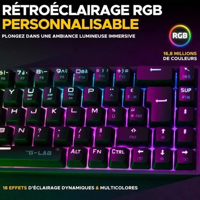 Keyboard The G-Lab KEYZ TITAN White - Електроника Периферни и резервни части<<<Компютри|