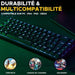 Keyboard The G-Lab KEYZ TITAN White - Електроника Периферни и резервни части<<<Компютри|