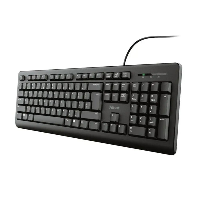Keyboard Trust 23880 Black English EEUU QWERTY - Клавиатури<<<Електроника Периферни и резервни части<<<Компютри|