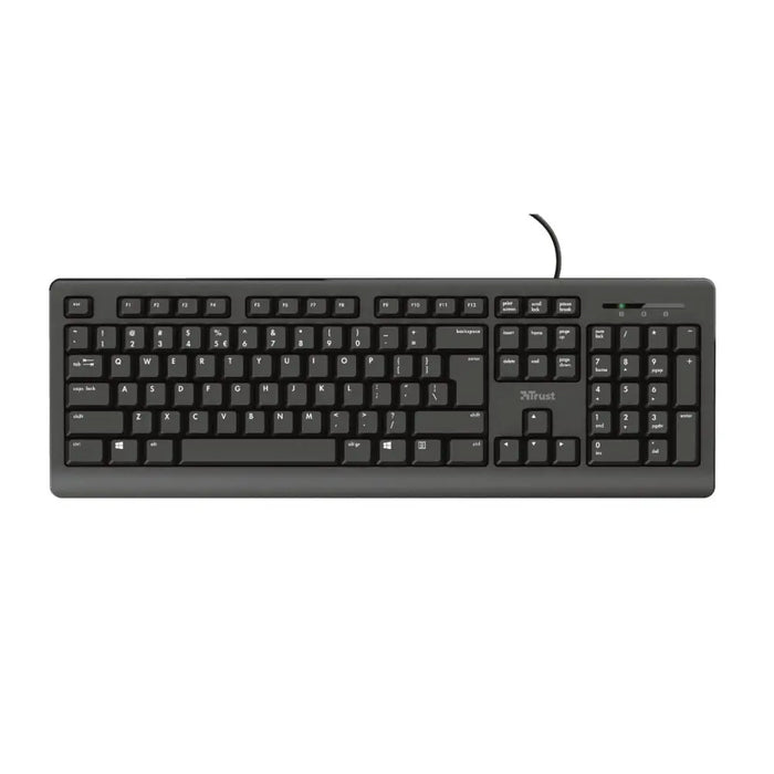 Keyboard Trust 23880 Black English EEUU QWERTY - Клавиатури<<<Електроника Периферни и резервни части<<<Компютри|