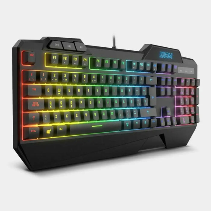 Keyboard with Gaming Mouse Krom NXKROMKRSHRSP Black - Електроника Периферни и резервни части<<<Компютри|