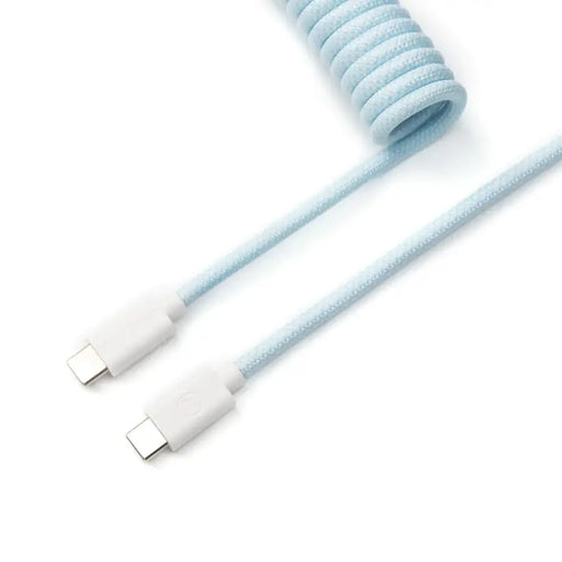 Keychron Coiled Aviator Keyboard Cable - Light Blue - Геймърски аксесоари<<<Геймърска периферия<<<ValiAPI
