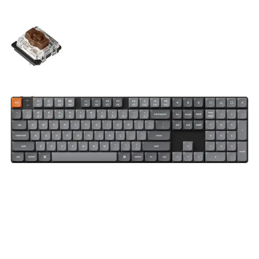 Keychron K5 Max LED Wireless Mechanical Keyboard Low Profile Brown Switch (Black) [K5M-A3].