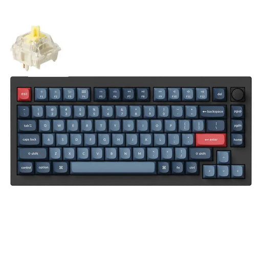 Keychron V1 Max RGB Banana Switch Wireless Mechanical Keyboard (Black) [V1M-D4].