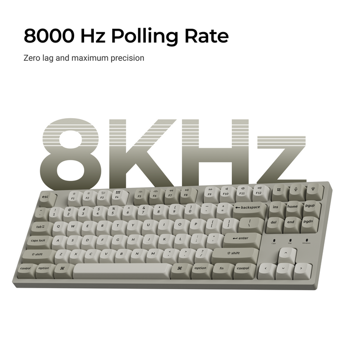 Gaming Mechanical Keyboard Keychron C1 Pro 8K QMK - Super Brown Switch