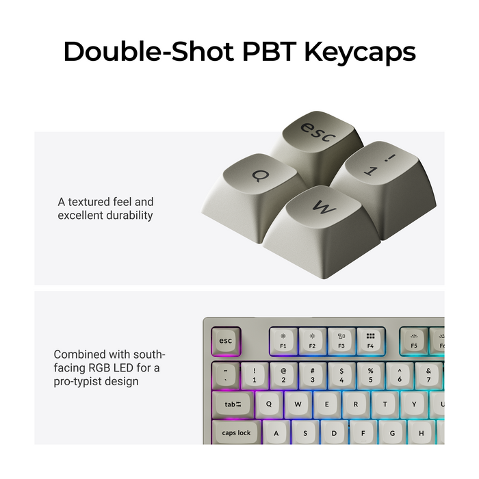 Gaming Mechanical Keyboard Keychron C1 Pro 8K QMK - Super Brown Switch
