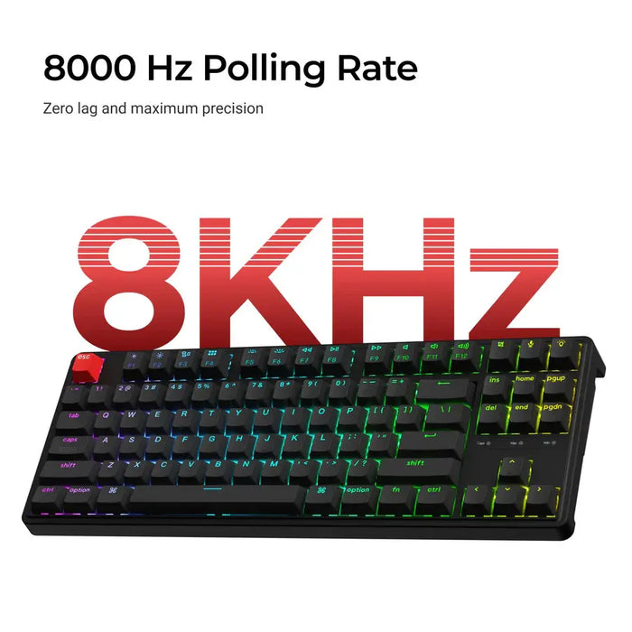 Gaming Mechanical Keyboard Keychron C3 Pro 8K QMK - Super Red Switch, Hot-Swappable, RGB