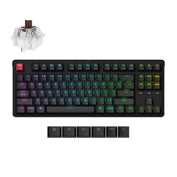 Gaming Mechanical Keyboard Keychron C3 Pro 8K QMK - Super Brown Switch, Hot-Swappable, RGB