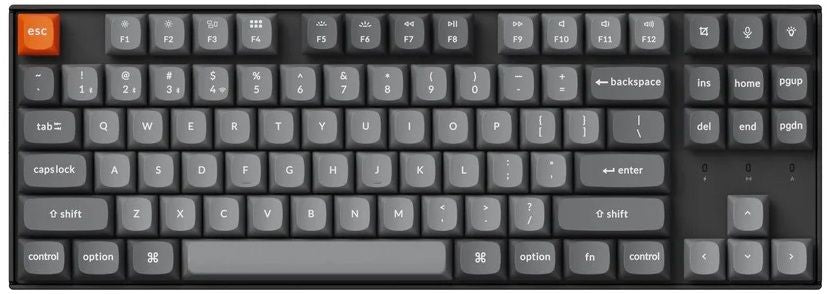 Mechanical keyboard Keychron K8 Max QMK/VIA TKL - Keychron Super Red Switch, RGB Backlight