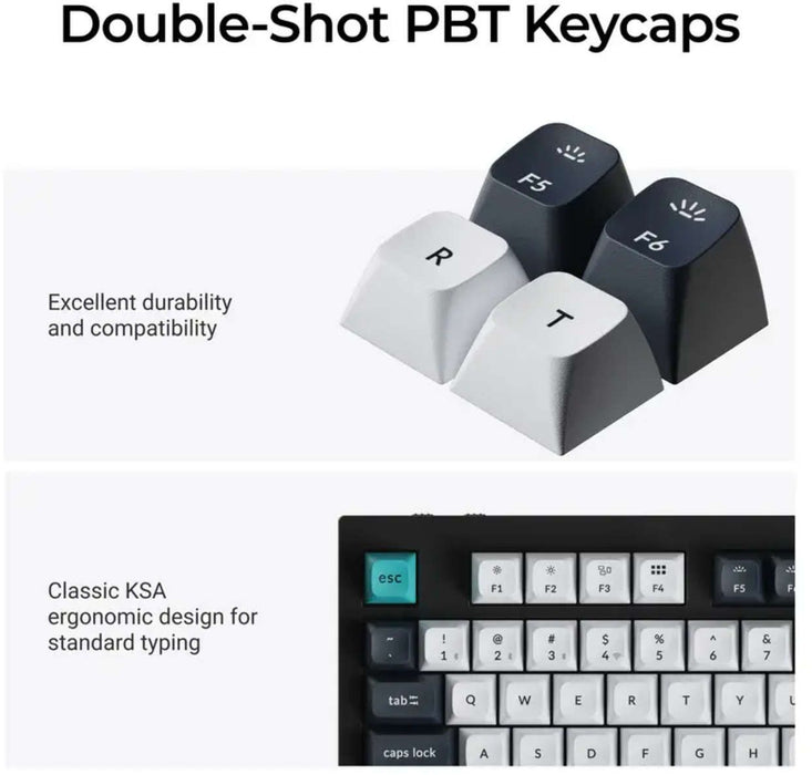 Mechanical keyboard Keychron Q5 Max QMK Carbon Black - Gateron Jupiter Brown