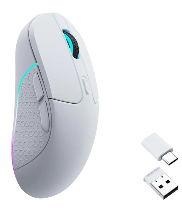 Keychron M3 RGB 1000Hz Wireless Gaming Mouse (White) [M3-A3].
