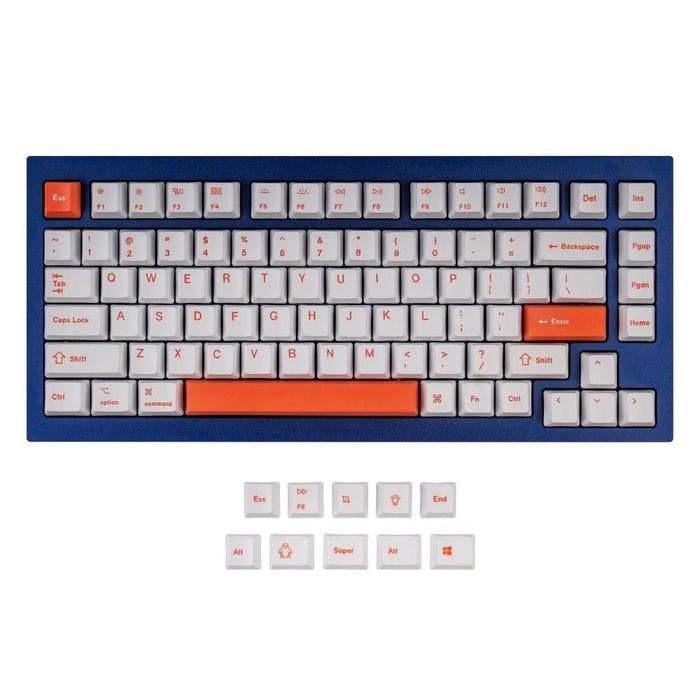 Keychron Orange 92-Keycap Set PBT Dye-Sub US Layout Mechanical Keyboard Caps