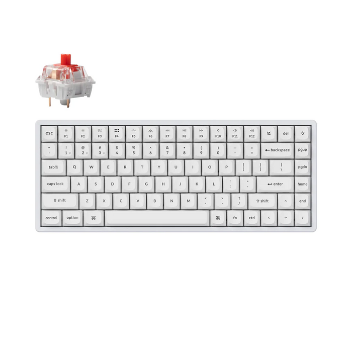 Keychron K2 Pro White QMK/VIA Gaming Mechanical Keyboard - K2P-P1