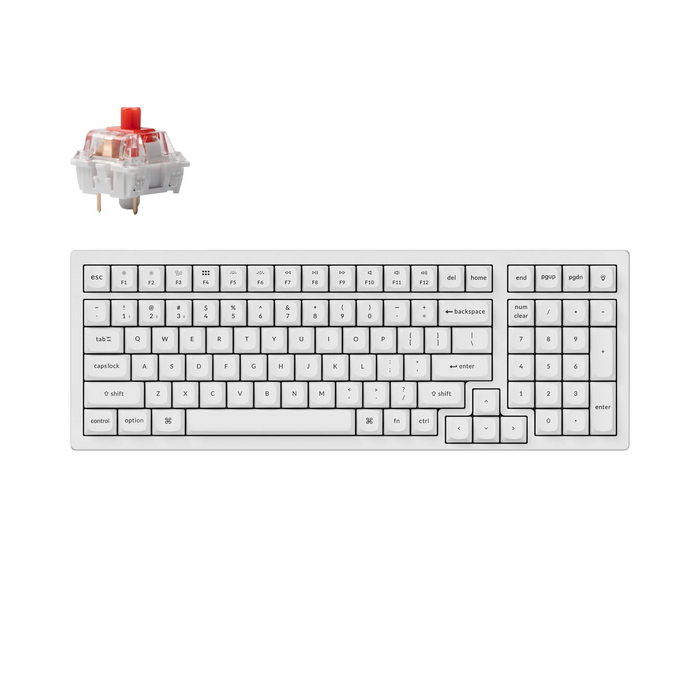 Gaming Mechanical Keyboard Keychron K4 Pro HS Full-Size K Pro Red Switch RGB LED