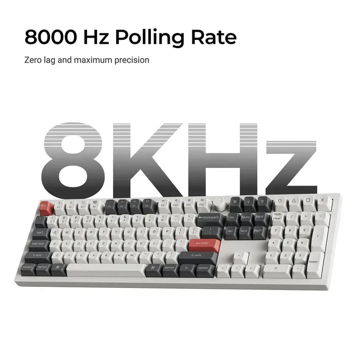 Wireless mechanical keyboard Keychron Q6 Ultra 8K Black - Silk POM Switch Banana