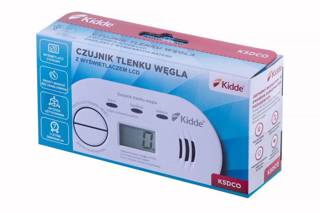 K5DCO KIDDE CARBON MONOXIDE AND CARBON MONOXIDE DETECTOR