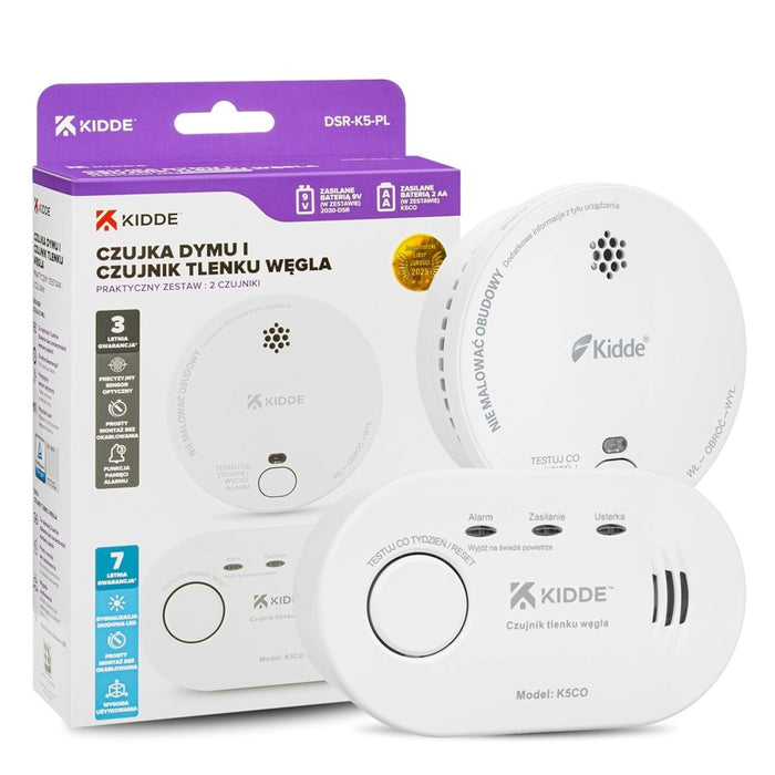 Carbon monoxide detector K5CO + smoke detector 2030-DSR3 KIDDE